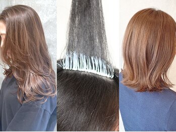 ヒカリス 東三国(HIKARIS)の写真/《HIKARIS》の地肌に優しいノンタッチヘアカラーで、白髪を魅せるお洒落に変身♪ダメージレスで長持ち！