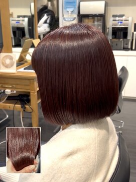 エムプラス 二子玉川(Mplus) ブリーチなしダブルカラー/チェリーピンク　Mplus鹿嶋