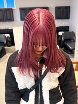 ディッセンバー 神宮前(December) 暖色カラー/ピンクカラー/レイヤーカット/ケアブリーチ/渋谷