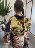 振袖着付け/京橋振袖/成人式/ヘアセット/早朝予約