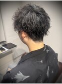 波巻きパーマ