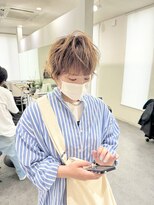 エルエスヘアー(LS HAIR) 【片山陽基】ふわっと動くショートパーマとベージュカラー