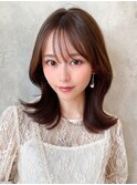 顔まわりレイヤーくびれヘアが人気◎ 【浦和】