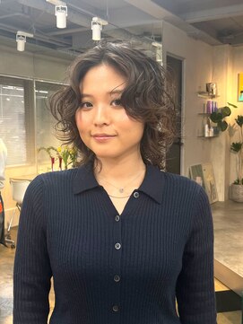 トオ(TOH) ウェーブヘアミディアムパーマレイヤーパーマホットパーマ