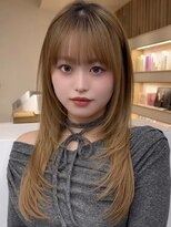 アビー(ABBEY3) 顔まわり顔周り前髪カットミディアムレイヤーロングレイヤー