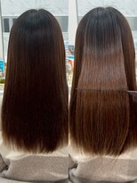 エレラビューティー(ELERA beauty)&nbsp;【ビフォーアフター】艶髪/髪質改善/ストレート/セミロング