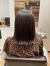 「前回来店日より8週以内」カット+髪質改善グレイスシルクカラー ¥18700