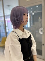 ステラ ヘア デザイン サロン(STELLA hair design salon)&nbsp;ペールラベンダー×桜ピンク＝ウルフカット【浅野】