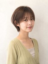 レセ 南柏店(Laissez)&nbsp;ブラウンベージュ/丸みショート/シースルーバング/大人かわいい