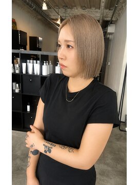 ルーツ ヘア デザイン(roots hair design) 四ツ橋美容室★roots★ダブルカラー★ボブ★