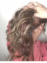 ルーチェ(luce)&nbsp;アッシュベージュ！インナーカラーピンク！デザインカラー