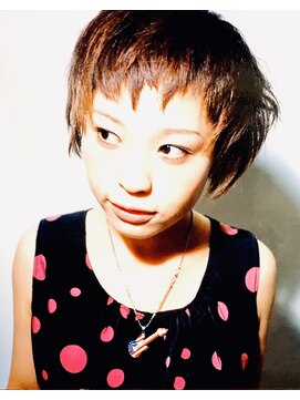 ライフスタイルヘア 菊住店(Life Style hair) フロントザクザクベリーショートボブ