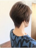 どこから見ても綺麗なシルエットのショートスタイル