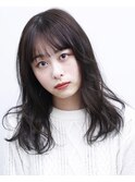 ハイライトカラー　ナチュラルブラウン　透明感