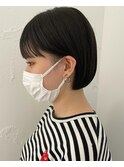 ぱつっとミニボブ