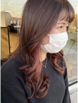 アーブル ヘアーアンドメイク(ARBRE) ピンクインナーカラーブリーチダブルカラーロングレイヤーカット