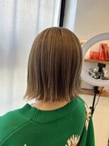 ペイジバイネオリーブ 吉祥寺店(Paige by Neolive)&nbsp;夏に向けて育てるハイトーンカラー×切りっぱなしボブ