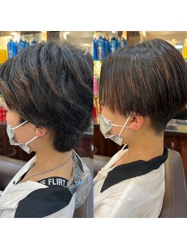 キャラ 池袋本店(CHARA) レディース刈り上げショート縮毛矯正【髪質改善】