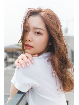 エスト ヘアー マール 横浜店(est hair mar) カッパーブラウン/センターパート/ゆるふわ/アースカラー