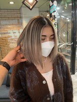 ラフ(LAFF)&nbsp;#黒髪#ボブルフ#ネビージュ#小顔#ワンレン