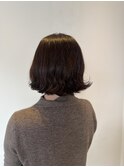 30代/40代/パーマスタイル/ボブ/外ハネ
