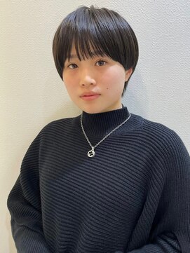 ロンドブルーム 天神大名店(Lond Bloom) 大人マッシュショート丸みショートレイヤーカットデザインカラー