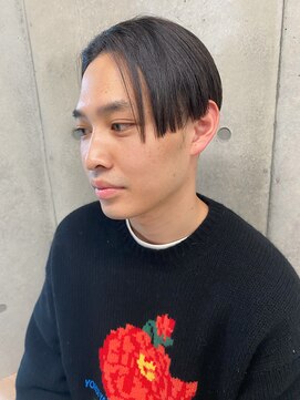 エウペ 渋谷(WEUPE) 斜めバング/グレージュカラー/デザインカラー/シルキーベージュ