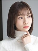 ナチュラル ロブ 似合わせカット イメチェン