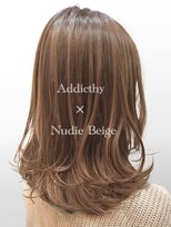 サラジュ 仁川店(SARAJU)&nbsp;透明感カラー　アディクシーカラー×透明感◎ヌーディーベージュ