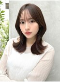 20代30代40代◎前髪パーマグレーベージュレイヤーロング黒髪