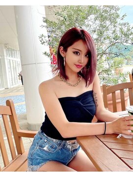 ヘアアンドメイク サファイア 豊橋店(ヘア&メイク SAPPHIRE) #ボブ#外ハネ#ブラウン#アッシュ#艶髪#豊橋#美容院