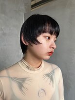 トゥコ(tuco)&nbsp;ウルフ　バイオレットカラー　ブリーチ　レイヤーカット