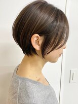 ビュー フクオカ(VIEW FUKUOKA)&nbsp;大人ボブ似合わせカットアースカラーのショートボブ