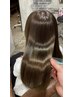 髪の毛の色とお悩み同時に解決！美髪改善ストレート＋カット＋カラー￥26300