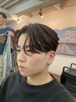 ビーバイエイトジェンツ(Bee by EIGHT GENTS)&nbsp;ブルーブラック/スペインカール/スパイキーショート/心斎橋