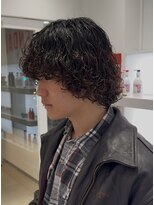 オーシャントーキョー 仙台(OCEAN TOKYO)&nbsp;ミディアム波巻きスパイラルパーマメンズボブ黒髪仙台