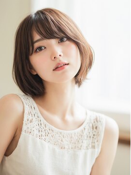 クラン 横浜(Clanc) くびれヘア ハイライトカラー アプリコットオレンジ 夏