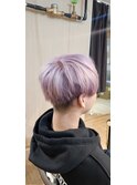【メンズ】ホワイトラベンダー/メンズ/ショートマッシュ