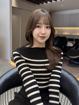 ロンド ロワール 門前仲町(Lond Loire) イメチェンピンクベージュ前髪クールショートアンブレラカラー