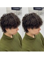 ブライト(BRIGHT)&nbsp;マッシュウルフ波巻きスパイラルパーマ