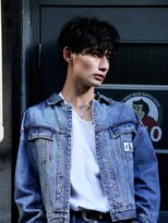 エムスラッシュ センター南(M.SLASH)&nbsp;波巻きツイストスパイラル/黒髪/マッシュパーマ/センター南