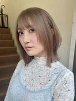 サンク 原宿 表参道(cinq)&nbsp;★ハイトーンカラーミルクティーベージュホワイトベージュカラー