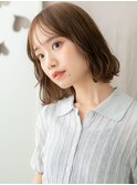 フェザーバング抜け感デジタルパーマワンカールボブパーマX大宮