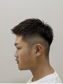 男らしさを感じる短髪フェード