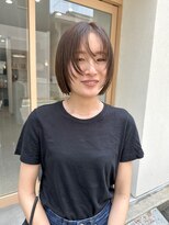 ナウアズ(now as.)&nbsp;くすみbeige×顔まわりレイヤーボブ【mayu】