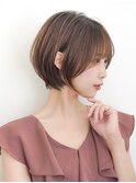 大人可愛いショートボブと「小顔効果☆」髪質改善ブ20代30代40代