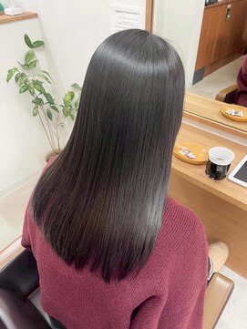 ティーシースペース 元住吉店(T.C.SPACE) 髪質改善ストレート × セミロング
