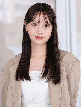 ガーデンヨコハマエスト(GARDEN YOKOHAMA est) ミディアム　ロング　前髪　暗めカラー　ワンカール　艶髪