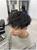 men's/スペインカール/メンズパーマ/波巻きツイストスパイラル