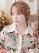 カバーヘア ブリス 川口(COVER HAIR bliss) ハイトーンカラー透けバングミニボブマッシュウルフ20代a川口
